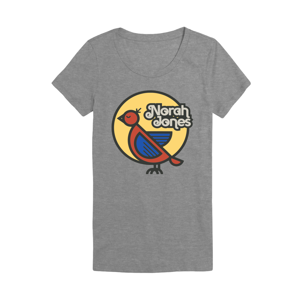 Bird Womens Heather Grey Tee - Norah Jones